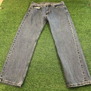 Levis 505 Jeans Mens 34x30" Blue Straight Leg Denim Pant Regular Fit Casual Work